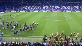 Грозни сцени след титлата за Барса ВИДЕО