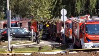Горя бивш ресторант на Саша Илич ВИДЕО
