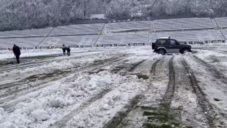 Снегът в Габрово отложи мач от Втора лига ВИДЕО