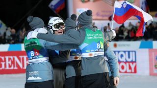 Словения ликува на ски-скоковете във Висла