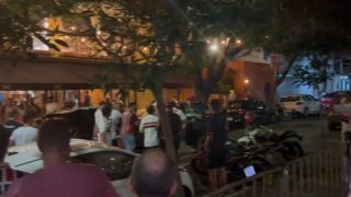 Стрелба и хаос преди голямо дерби ВИДЕО