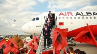 Албания първа пристигна за Евро 2024 ВИДЕО