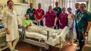 Първа снимка на потрошения Варга след операцията