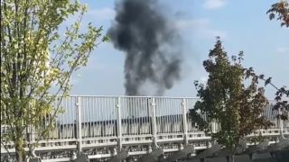 Извънредна ситуация заради пожар, евакуираха играчи и зрители