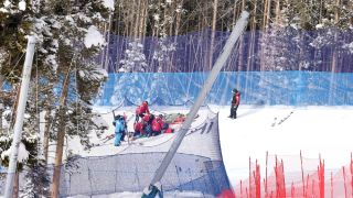 Жестоко падане прекъсна първото спускане за сезона