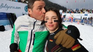 Maлена Замфирова на подиума в старт от Световната купа