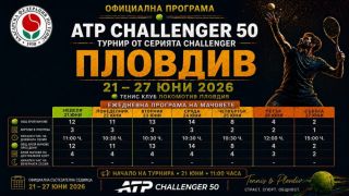 12 българи на турнира от сериите „Чалънджър“ в Пловдив