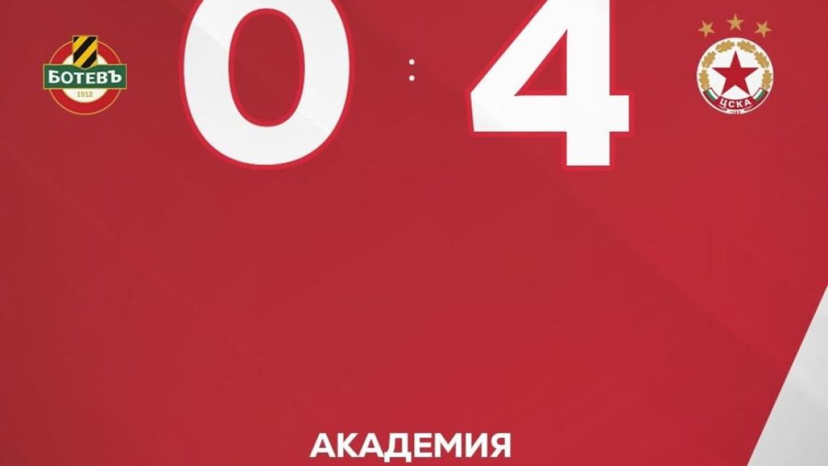 ЦСКА размаза Ботев Пловдив като гост
