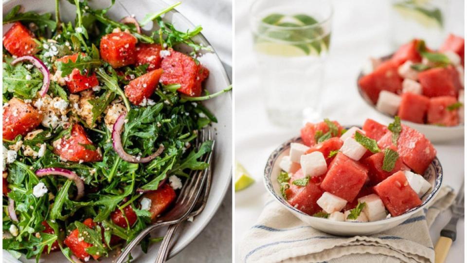 Рецепта за салата от диня и сирене, която ще искате да ядете през целия август