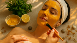 Подмладяваща маска с мед и куркума за сияйна кожа