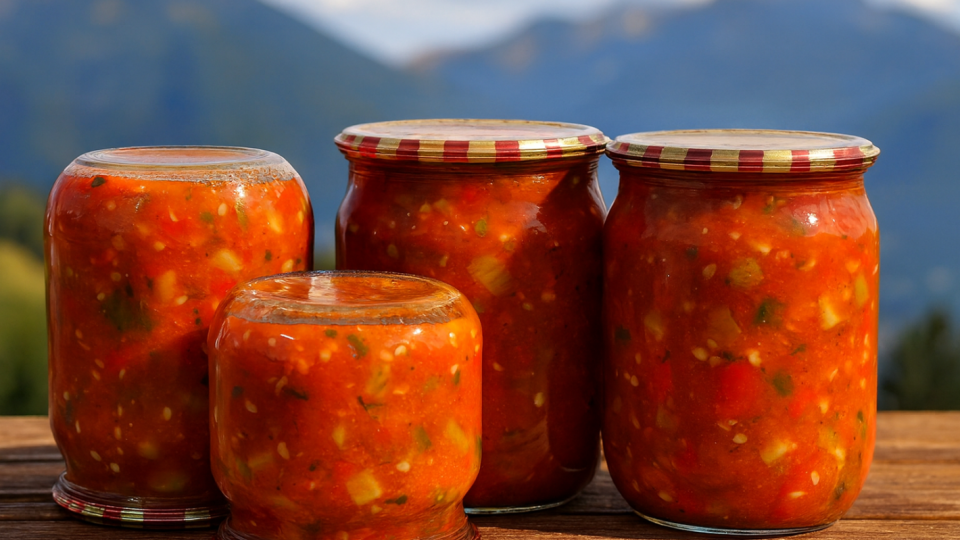 Лечо с тиквички за зимата – без капка оцет, а вкусът е божествен!