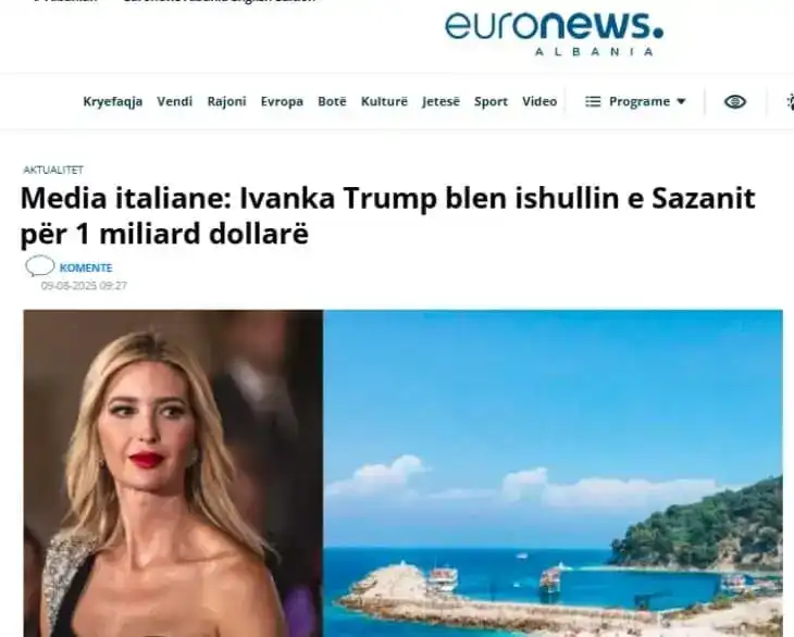 Скандал за милиарди: Иванка Тръмп хвърли око на цял остров в Албания, иска да го превърне в луксозен курорт