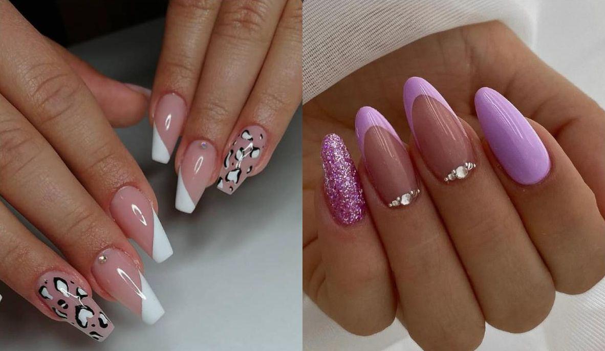 Френският маникюр се завръща с блясък и кристали Снимки