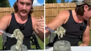 Инстаграмър се пробва със смрадливо тофу, реакцията му взриви мрежата Видео