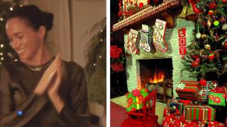 Студената и мрачна коледна украса на Меган Видео