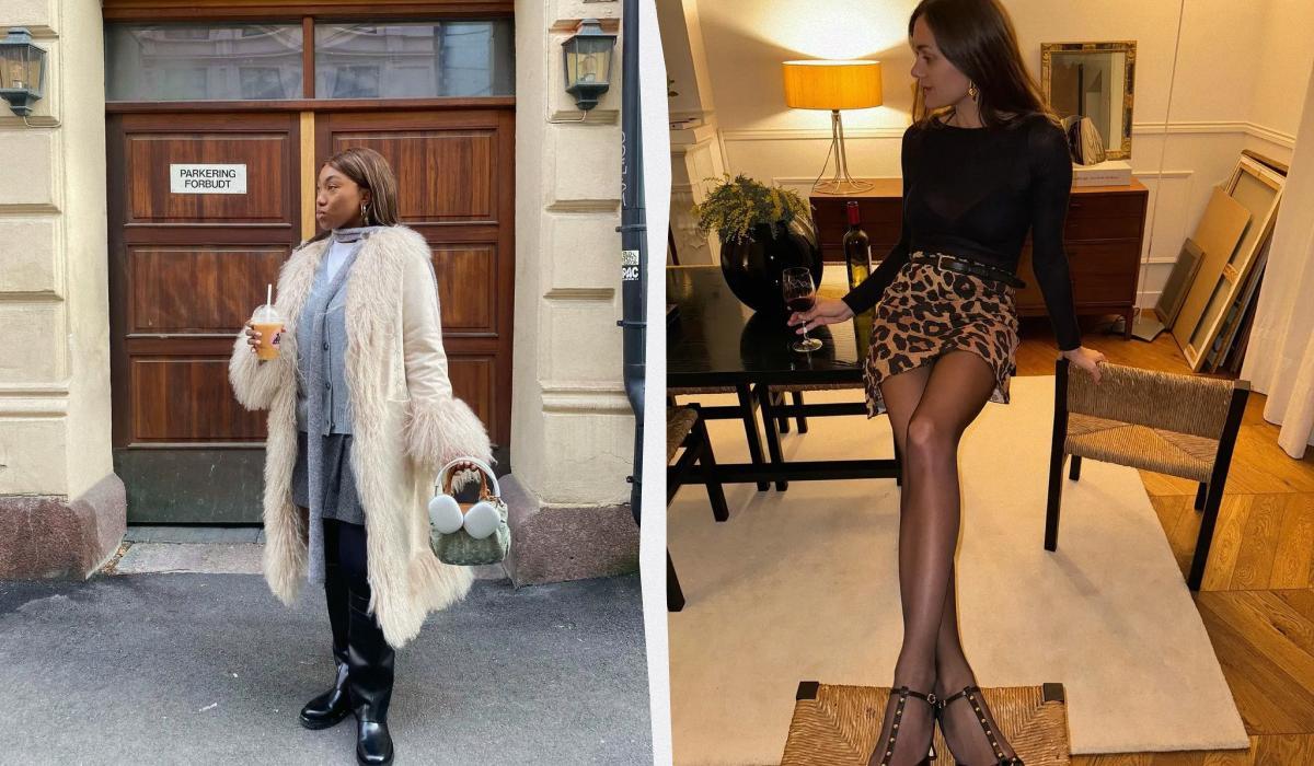 7 идеи как да носите пола и чорапогащник през зимата със стил Снимки