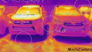 Черно и бяло: Kолко се нагряват различните автомобили на слънце ВИДЕО