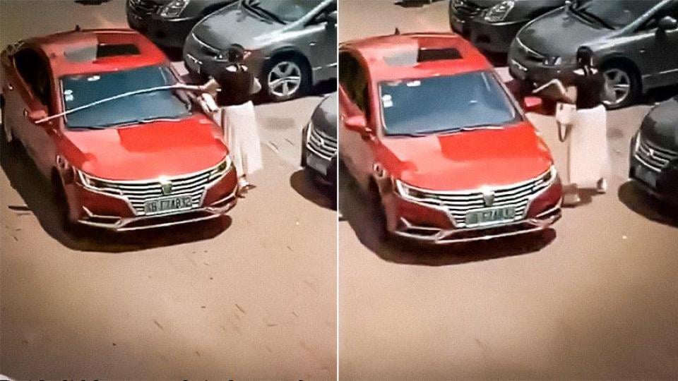 Жена реши да паркира, взе рулетката и стана за смях пред цял свят ВИДЕО
