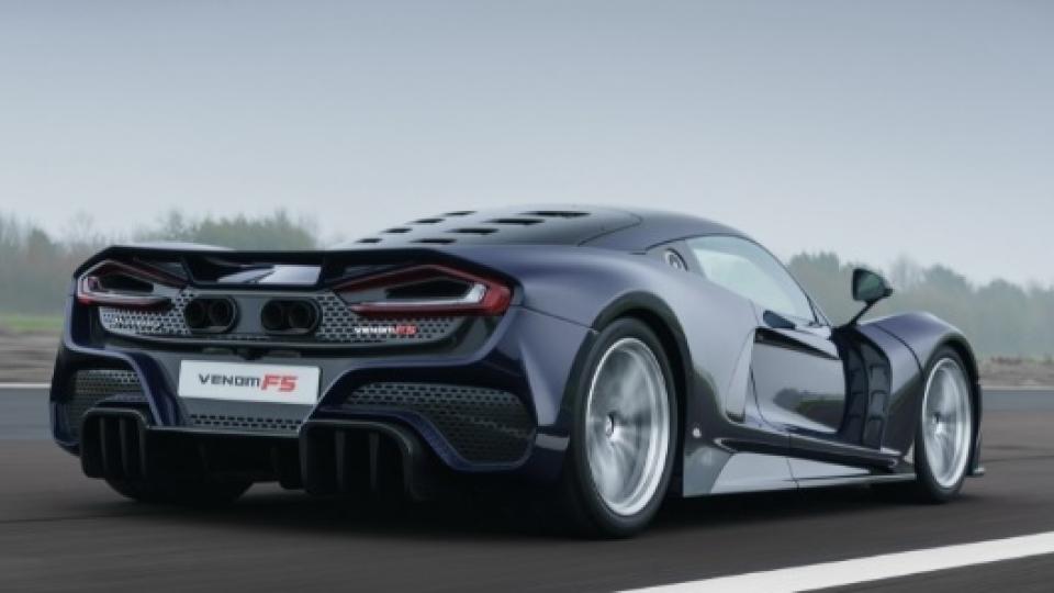 Вижте как хиперколата Hennessey Venom F5 бе ускорена до 437 км/ч ВИДЕО