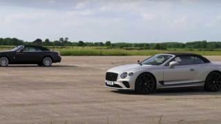 Bentley срещу Rolls-Royce в необичайна и скъпа драг гонка ВИДЕО