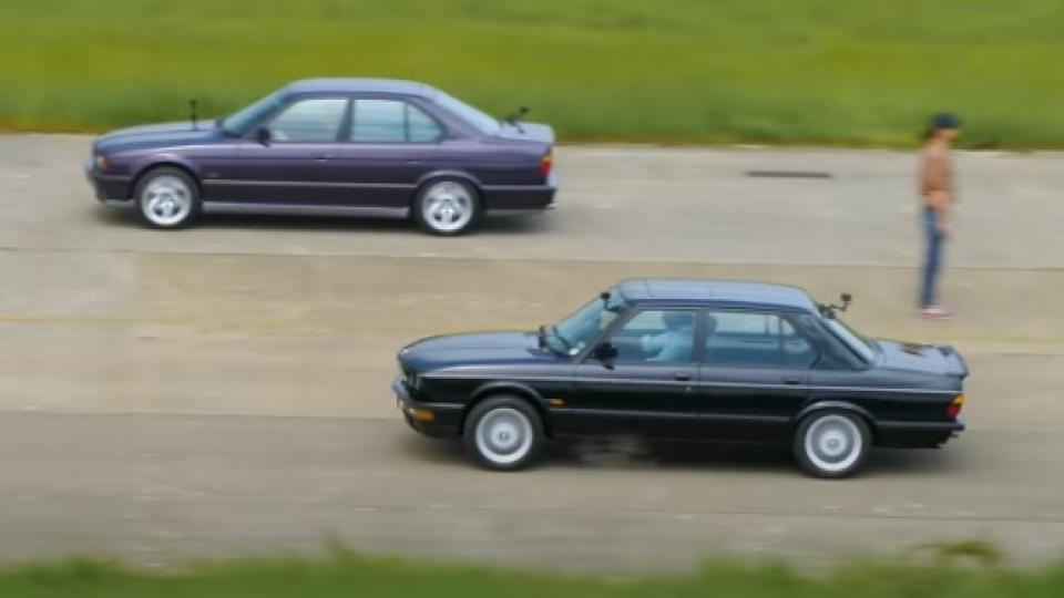 Сравниха в бясна драг битка всички поколения на BMW M5 ВИДЕО