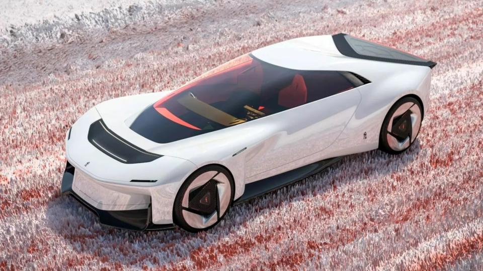 Pininfarina Enigma GT: Хибридно купе с водороден V6 и мрачни перспективи СНИМКИ