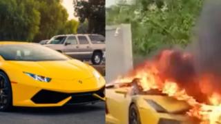 Lamborghini изгоря при спор, ето какво се е случило ВИДЕО