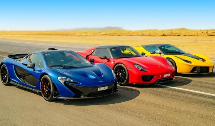 Сравниха в драг гонка Ferrari LaFerrari, Porsche 918 Spyder и McLaren P1 ВИДЕО