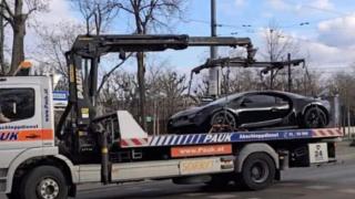 Хванаха шофьор с Bugatti да кара с превишена скорост, конфискуваха му я СНИМКИ