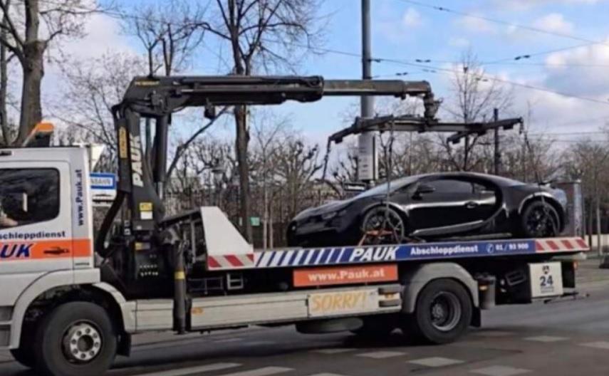 Хванаха шофьор с Bugatti да кара с превишена скорост, конфискуваха му я СНИМКИ