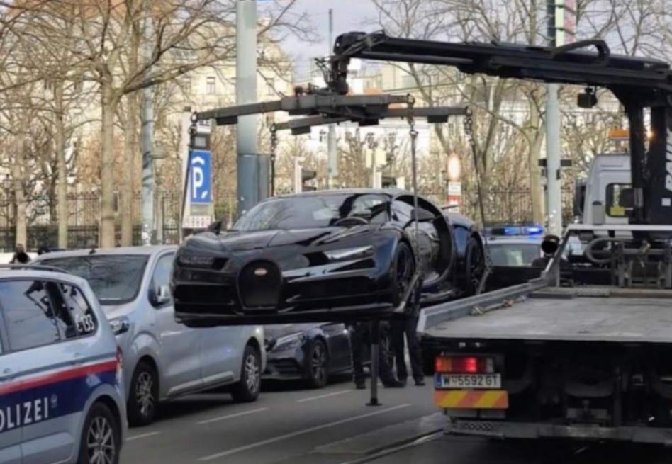 Хванаха шофьор с Bugatti да кара с превишена скорост, конфискуваха му я СНИМКИ