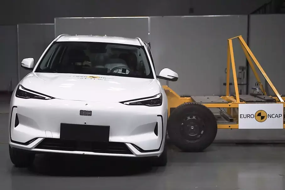Тестваха колко е безопасен електрическия Geely EX5 по европейската методология