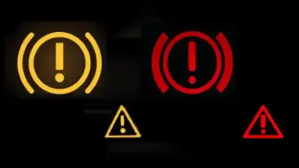 Светна удивителен знак на таблото на колата, какво означава това?