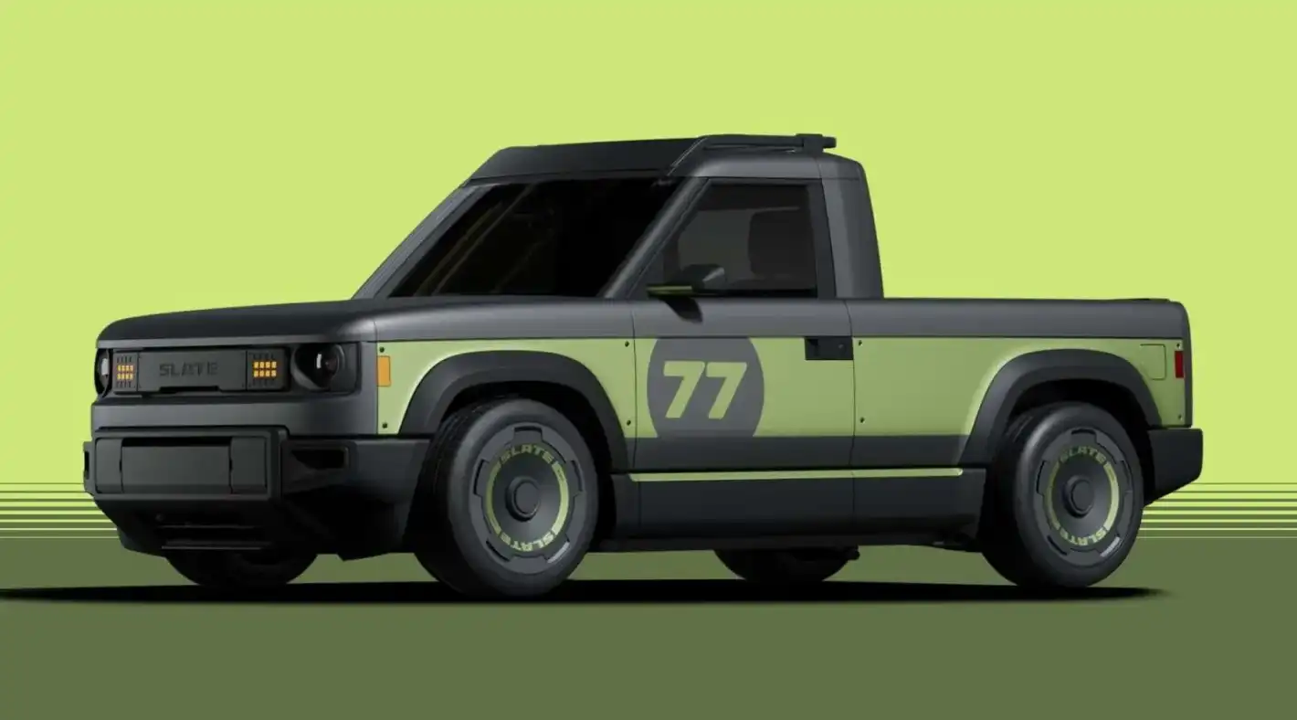 На какво е способен най-евтиният конкурент на Tesla - Slate Truck EV