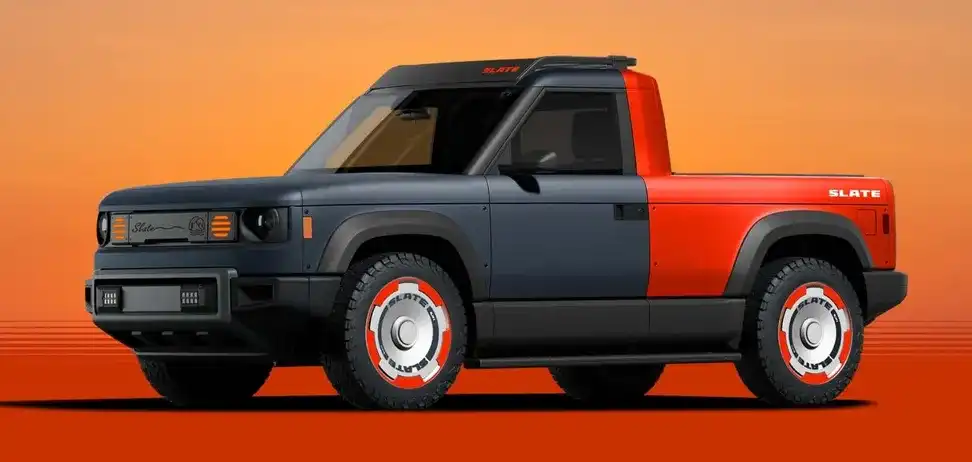 На какво е способен най-евтиният конкурент на Tesla - Slate Truck EV