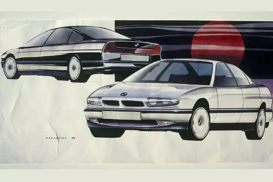 BMW показва ранни СКИЦИ на 5-Series E39: Дизайнът е изцяло различен