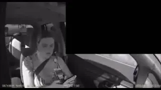 Тя тръгна да шофира с телефон в ръце и съжали жестоко Видео