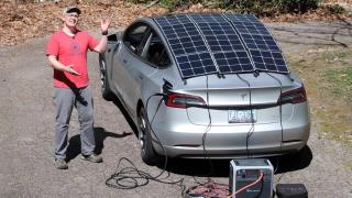 Американец постави слънчеви панели на Tesla и тества дали това ще увеличи пробега ѝ