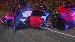 Инцидент: Porsche бе разцепено на две, шофьорът е оцелял като по чудо
