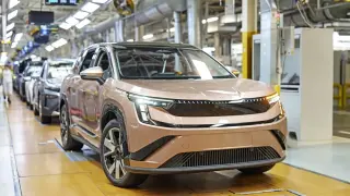 SKODA започна производството на най-голямата си кола в историята: Какво представлява Peaq?