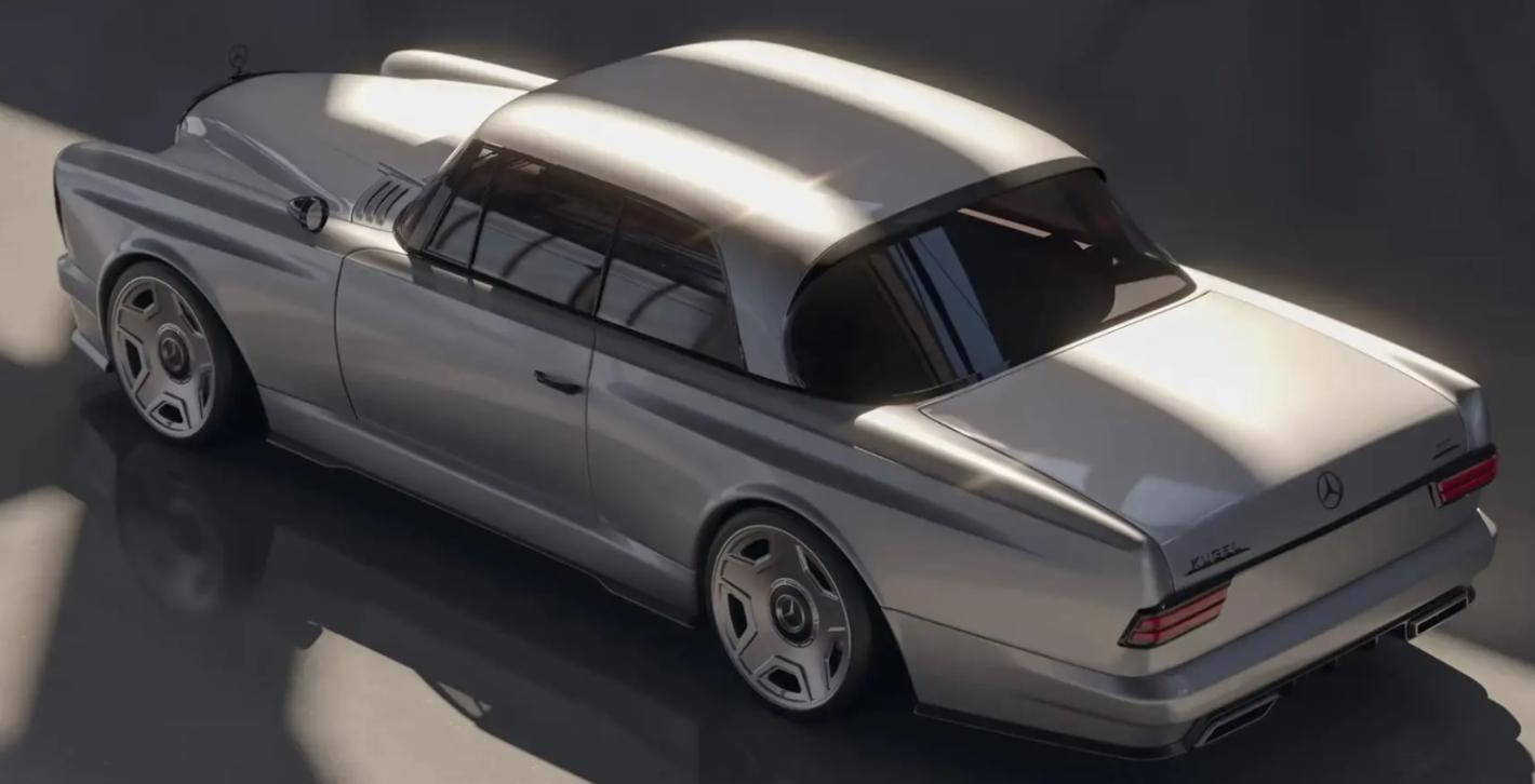 Съвременна мощност под винтидж каросерия: как изглежда тунингован Mercedeс от 60-те години