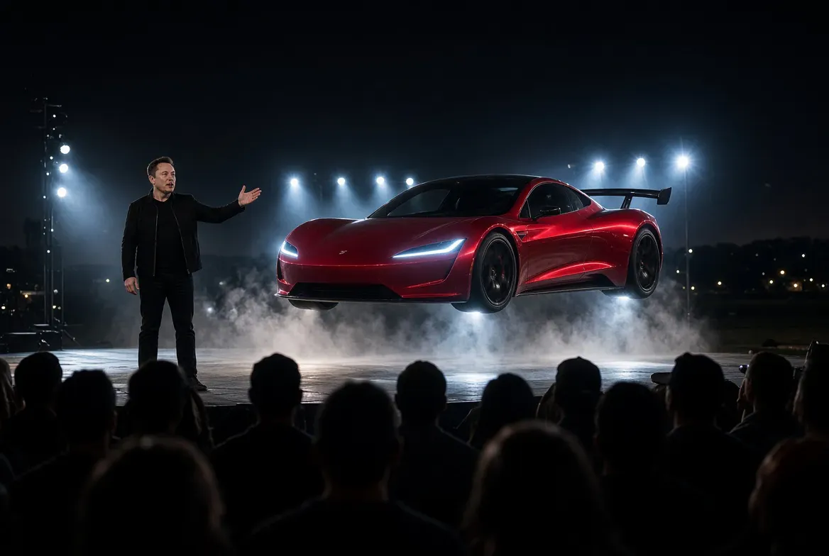 Мегапремиера: Илон Мъск взриви автомобилния свят с новата летяща Tesla Roadster