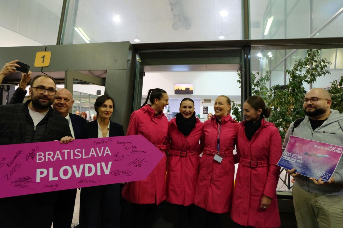 Wizz Air стартира директни полети от Пловдив и Варна до Братислава