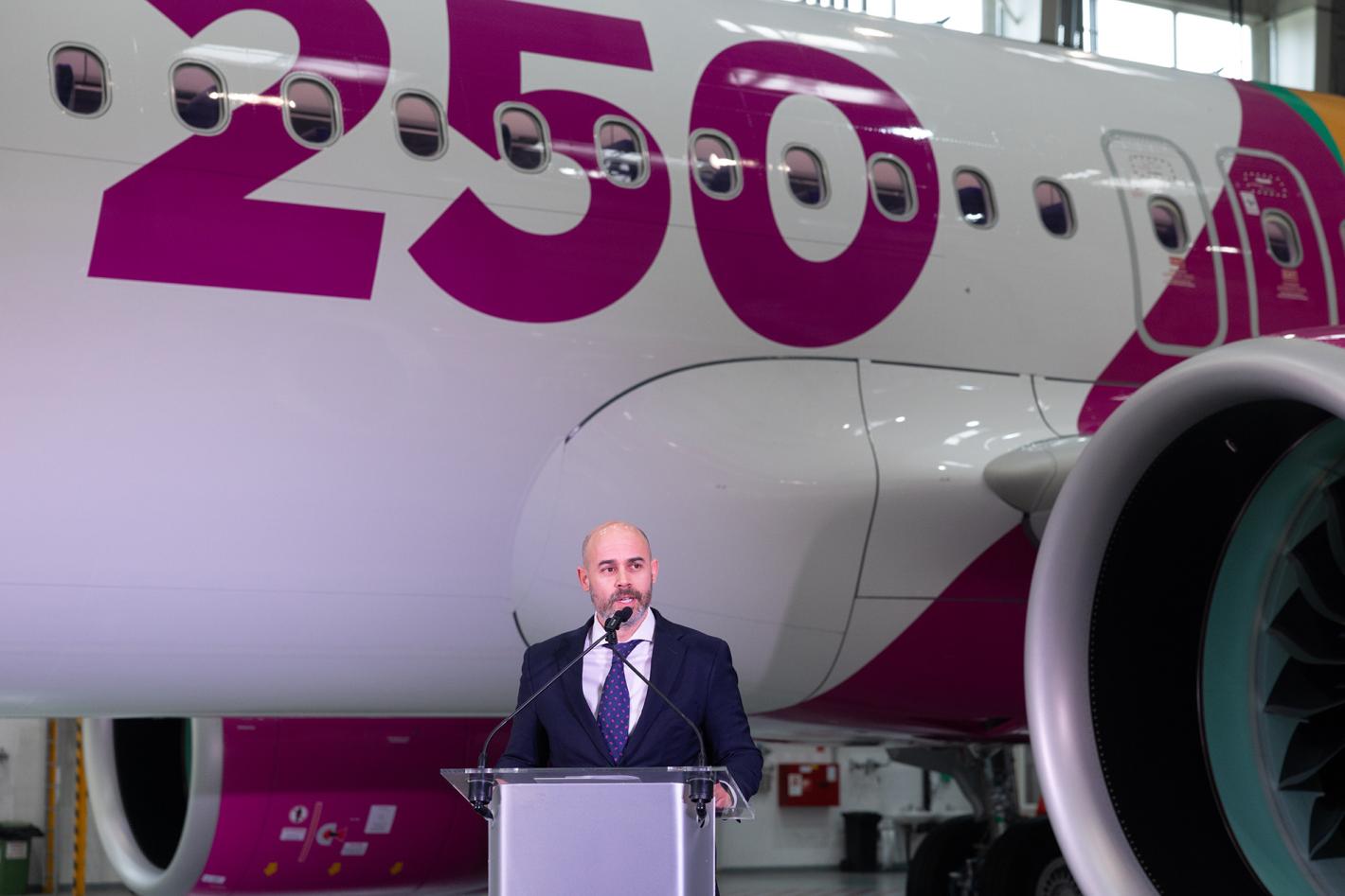 Wizz Air представи 250-ия си самолет