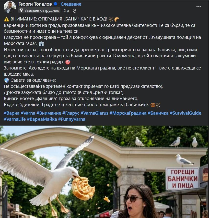 Операция "Баничка" е в ход: Варненци и гости на града да са готови за атаки