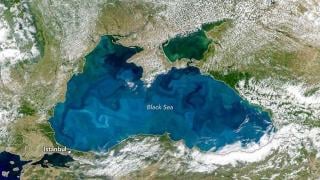 НАСА обясни тюркоазения цвят на Черно море, който се вижда от космоса