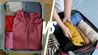Сгъване или навиване на руло: Как да съберем повече дрехи в куфара?
