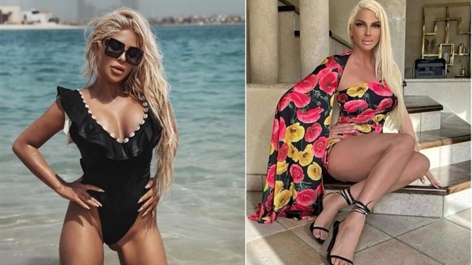 Йелена Карлеуша пристигна в България с 20 човека антураж, а Андреа й скочи... СНИМКИ