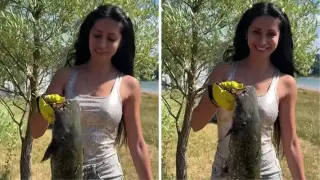 Родна порнозвезда хвана голям сом и...