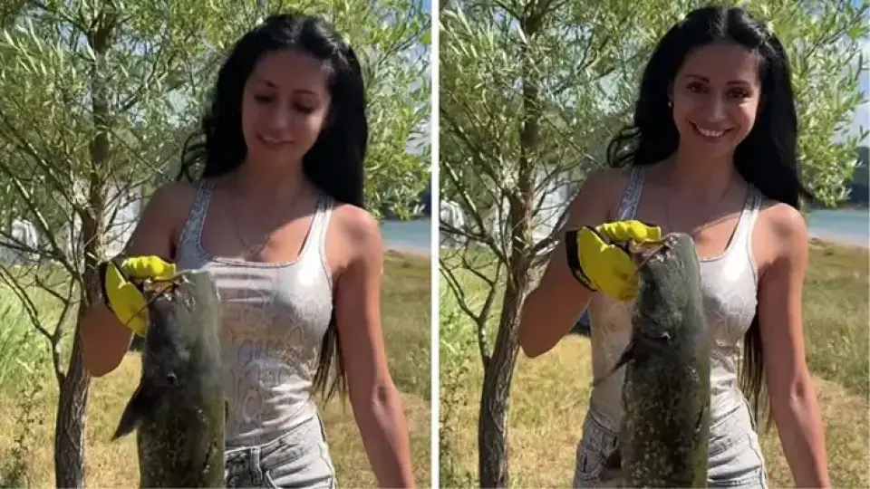 Родна порнозвезда хвана голям сом и...